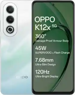 OPPO K12x 5G with 45W SUPERVOOC Charger