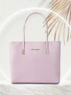 Lino Perros Women Lavender Floral Textured Structured Laptop Bag