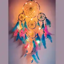 Handmade Hangings for Positivity Feather Dream Catcher
