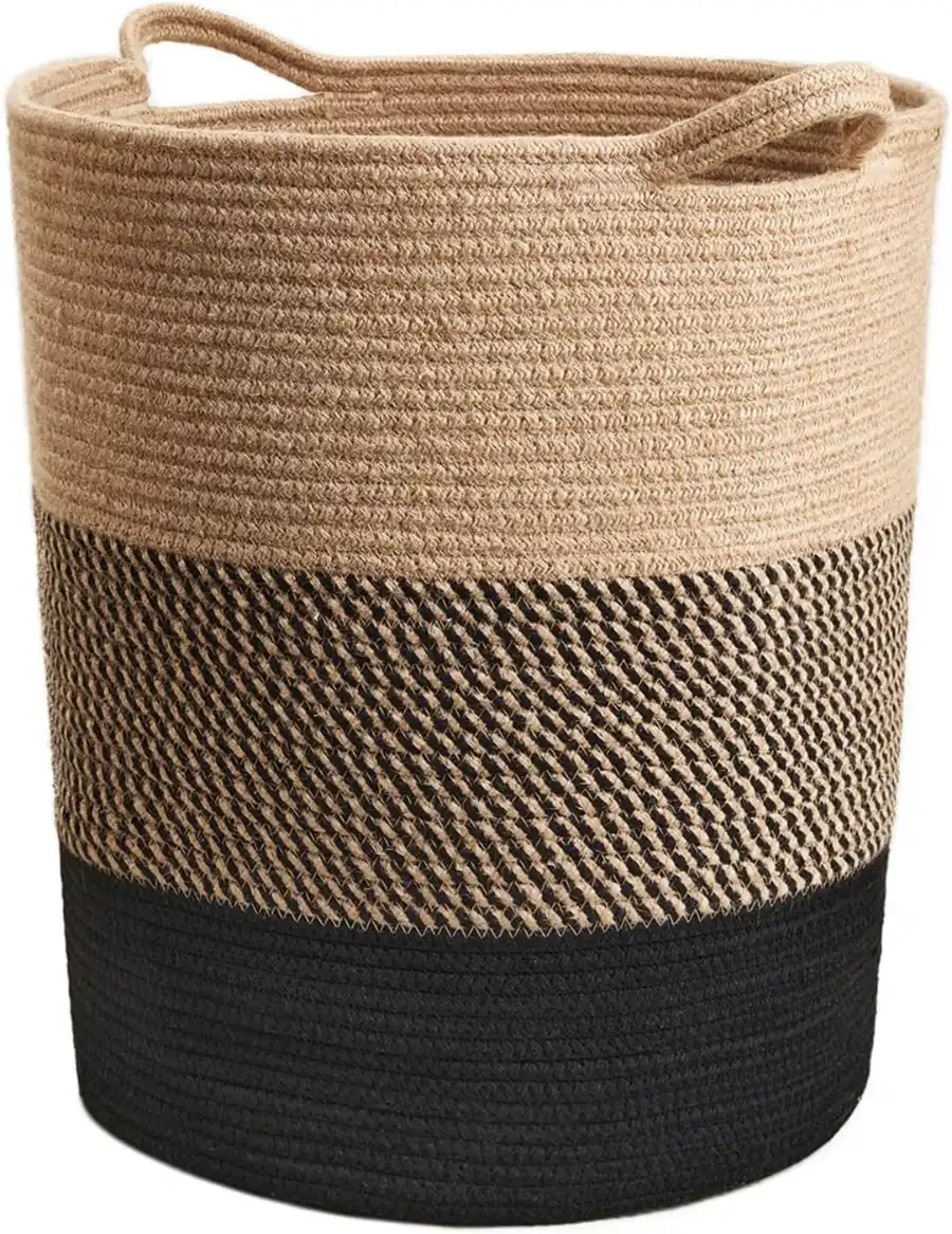 Large Jute Rope Oval Basket