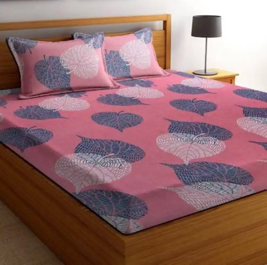 Cotton Double Floral Flat Bedsheet
