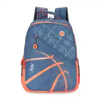 Skybags Riddle Blue Orange 46 Cms Casual Backpack with Raincover