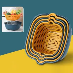 KitchEase 6 Pcs Drain Basket Set with Handles
