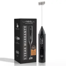 GetSetNova Rechargeable Milk Frother & Coffee Whisker with Dual Spring Tech