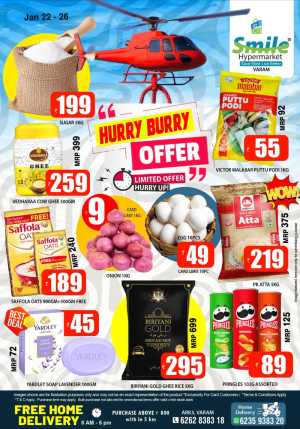 Hurry burry offer In Smile Hypermarket Kannur