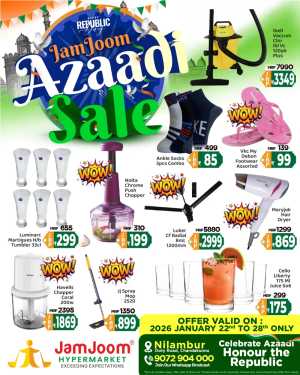 Republic Day Azaadi Sale 2026 In JamJoom Hypermarket Malappuram