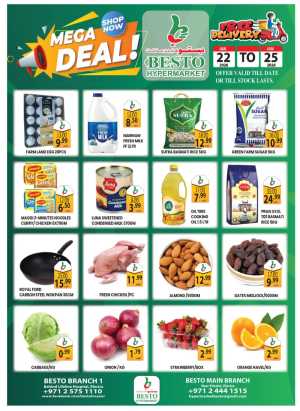 Mega deals In Besto Hypermarket Abu Dhabi