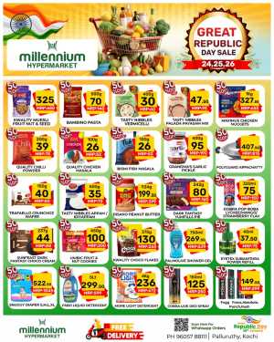 Great Indian Savings: Republic Day Special In Millennium Hypermarket Ernakulam