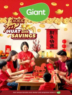 Chinese New Year Sale In Giant Kuala Lumpur,Labuan,Putrajaya,Johor,Kedah,Kelantan,Malacca,Negeri Sembilan,Pahang,Penang,Perak,Perlis,Sabah,Sarawak,Selangor,Terengganu