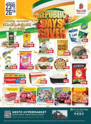 Republic day special offer In Nesto Hypermarket Kannur