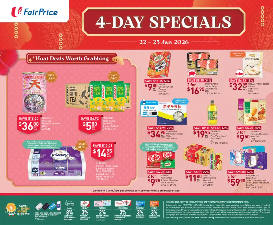 4-Day Specials