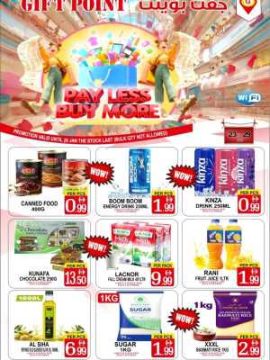 Pay less buy more In Gift Point Dubai