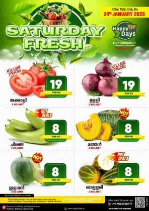 Saturday fresh In Happy 7 Days Wayanad