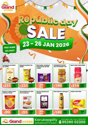 Republic day offer In Grand Hypermarket Ernakulam