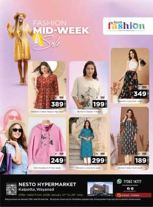 Fashion midweek sale In Nesto Hypermarket Wayanad