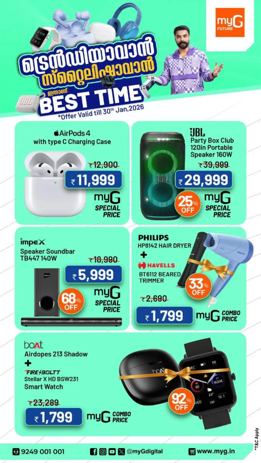 Mega Electronics Sale: Up to 92% Off Audio & Gadgets