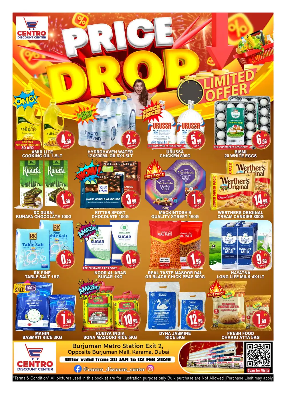 Grocery Price Drop Mega Sale in BurJuman