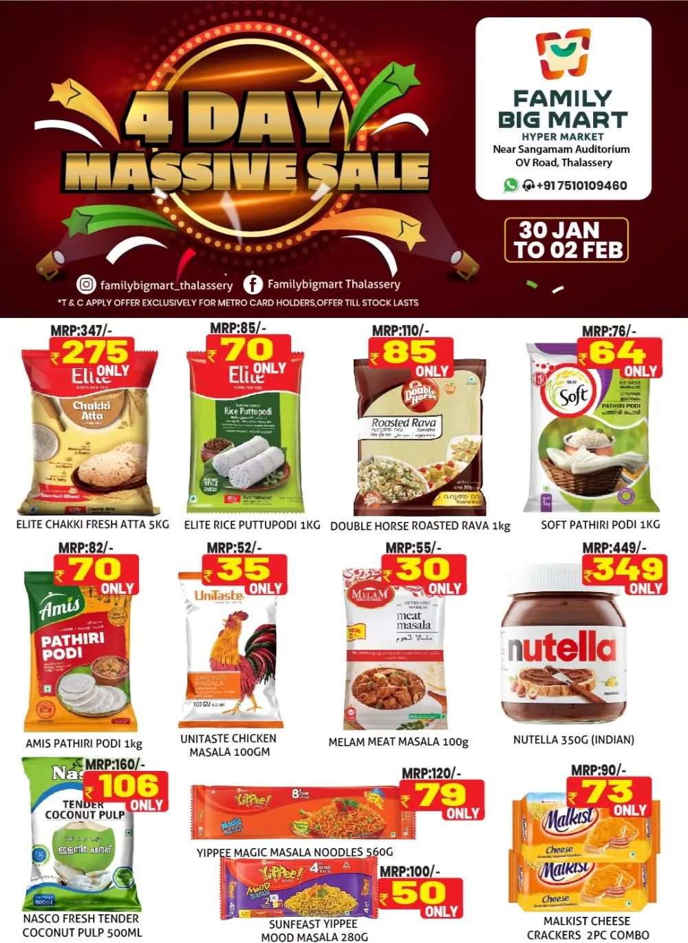 4 Day massive sale