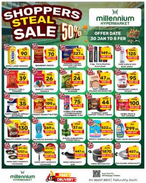 Shoppers steal sale In Millennium Hypermarket Ernakulam