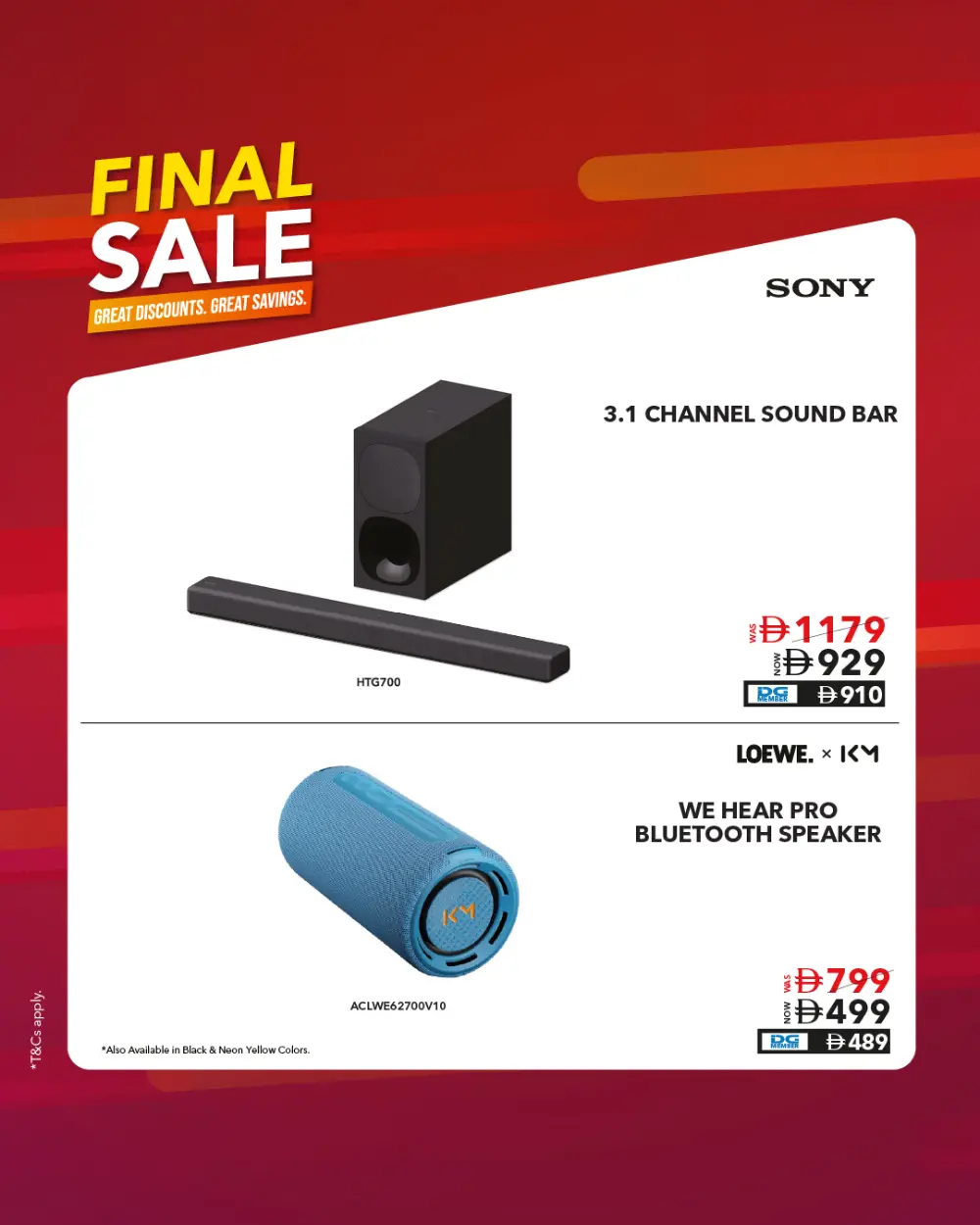 Final Electronics Sale – Up to 60% Off
