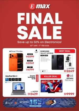 Final Sale 2026 Electronics Deals In Emax Electronics Dubai,Abu Dhabi,Sharjah / Ajman,Al Ain,Fujairah,Ras al Khaimah