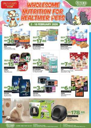 Wholesome Pet Nutrition & Care Essentials Sale In Aeon Kuala Lumpur,Labuan,Putrajaya,Johor,Kedah,Kelantan,Malacca,Negeri Sembilan,Pahang,Penang,Perak,Perlis,Sabah,Sarawak,Selangor,Terengganu