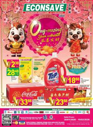 Chinese New Year Grocery & Household Deals In Econsave Sabah
