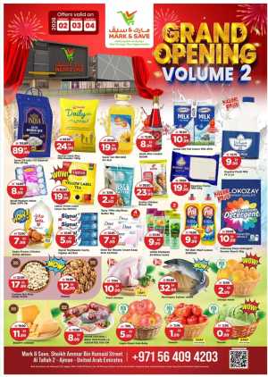 Grand Opening Deals & Weekly Offers In Mark & Save Sharjah / Ajman