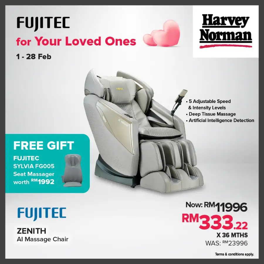 Extra 20% Off Massage Chairs & Free Gifts