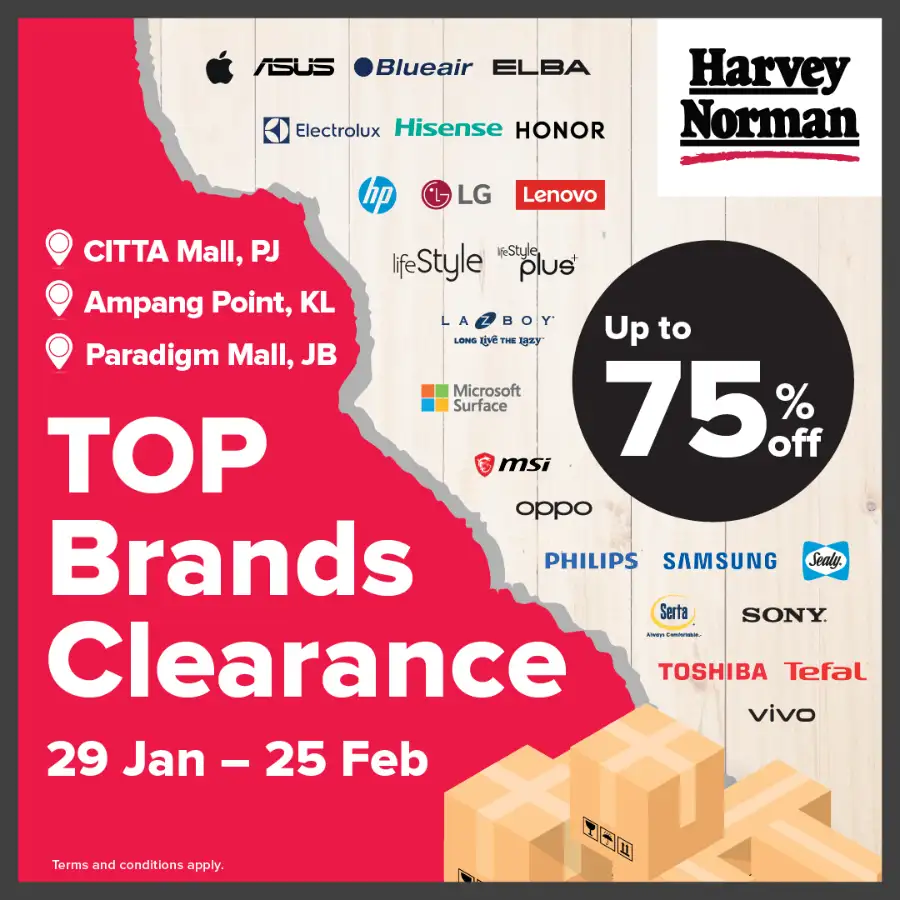 Up to 75% Off Clearance Sale