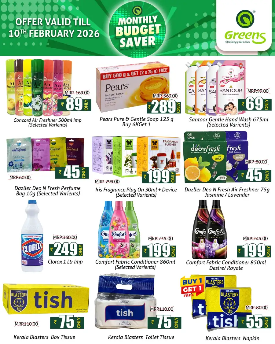 Monthly Budget Saver Deals