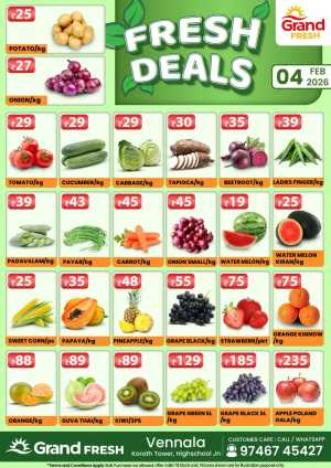 Fresh deals In Grand Hypermarket Ernakulam