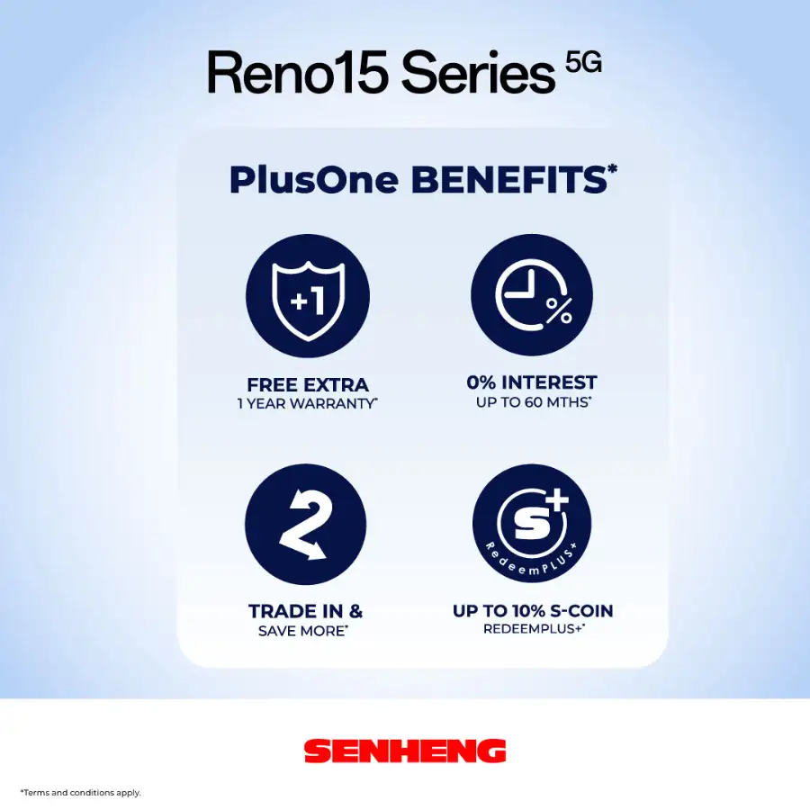 Get the OPPO Reno15 Pro 5G with Free Gifts worth RM885