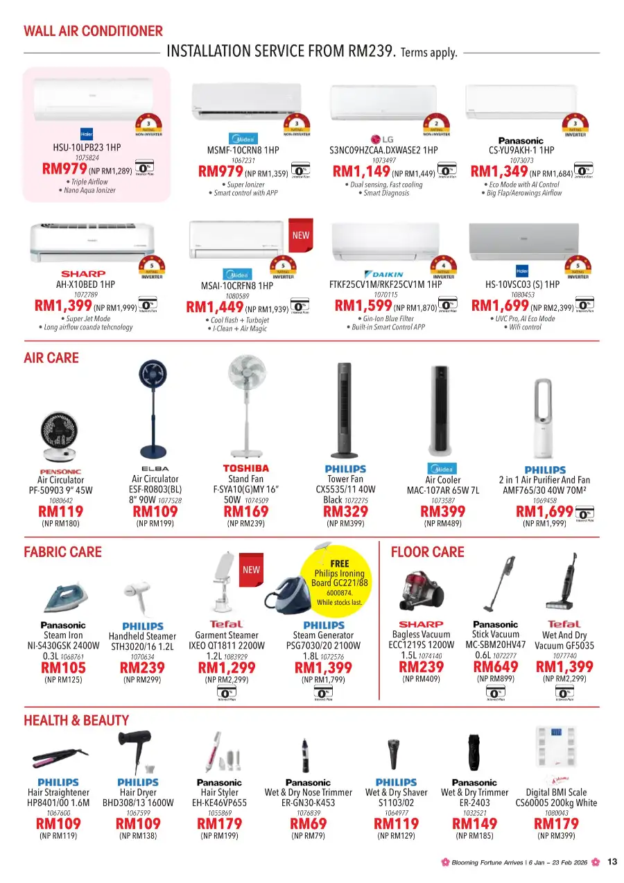 CNY Home Furniture & Appliance Sale Up To 60% Off