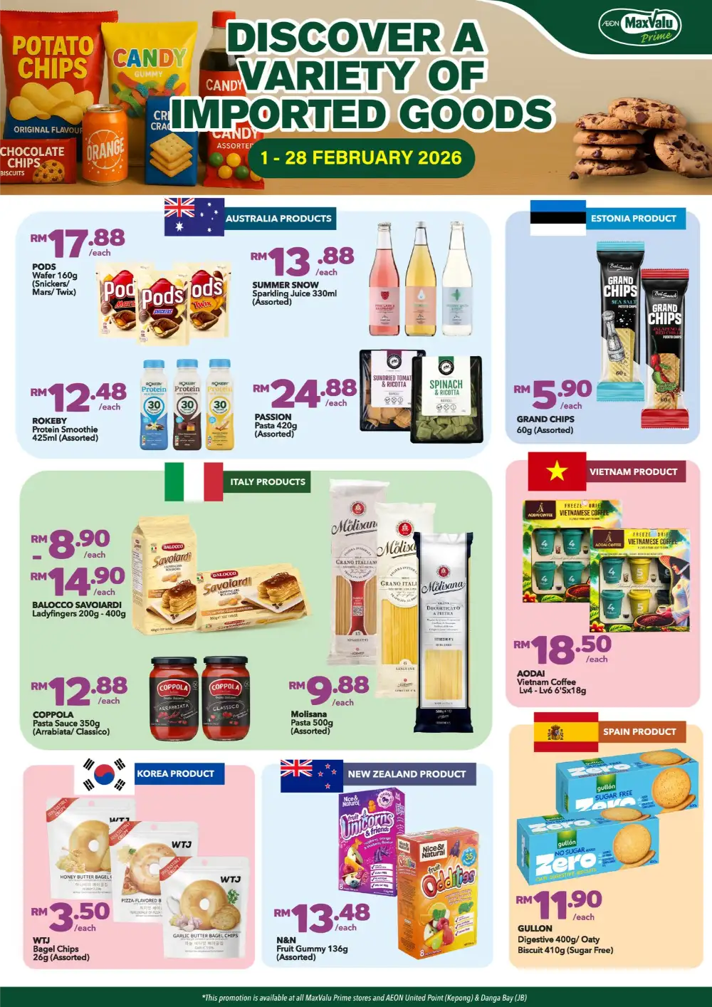 Imported Food & Snacks Sale February 2026