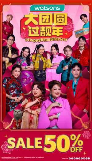 Chinese New Year Sale 2026: Up to 50% Off & Member 5X Points In Watsons Kuala Lumpur,Labuan,Putrajaya,Johor,Kedah,Kelantan,Malacca,Negeri Sembilan,Pahang,Penang,Perak,Perlis,Sabah,Sarawak,Selangor,Terengganu