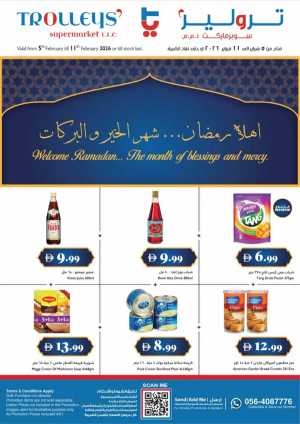Ramadan 2026 Offers & Grocery Deals In Trolleys Supermarket Dubai,Sharjah / Ajman