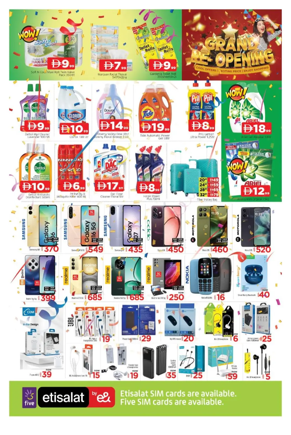 Grand Re-Opening Super Sale & Electronics Offers