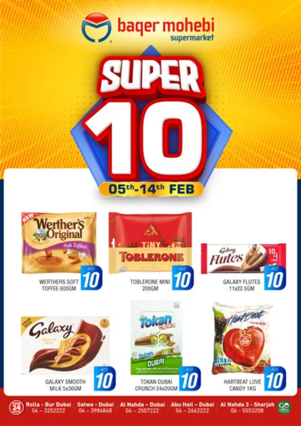 Super 10 AED Chocolate & Sweets Offers