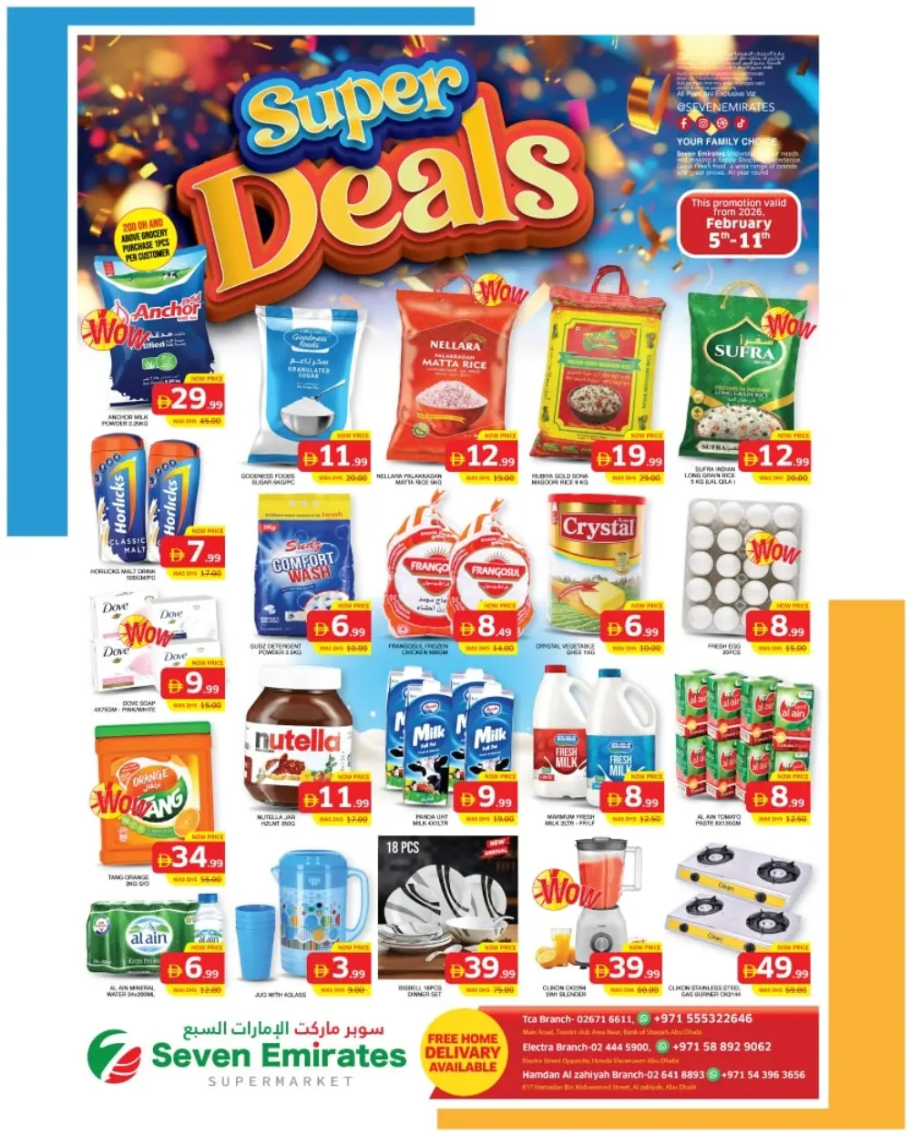 Super Deals Grocery & Electronics Sale