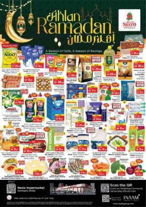 Ahlan Ramadan Mega Sale & Grocery Deals In Nesto Hypermarket Sharjah / Ajman