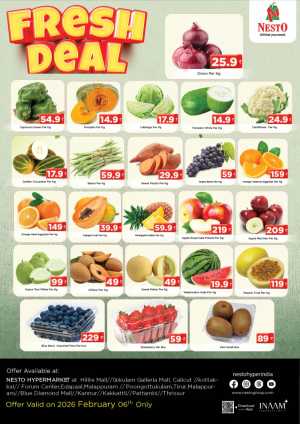 Fresh Deals In Nesto Hypermarket Calicut,Malappuram,Kannur,Thrissur,Palakkad