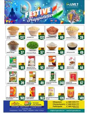 Festive Happiness Sale: 50% Off Groceries & Appliances In Live7 Supermarket Palakkad