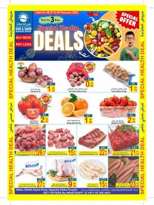 Special Healthy Deals In  Sun & Sand Fujairah