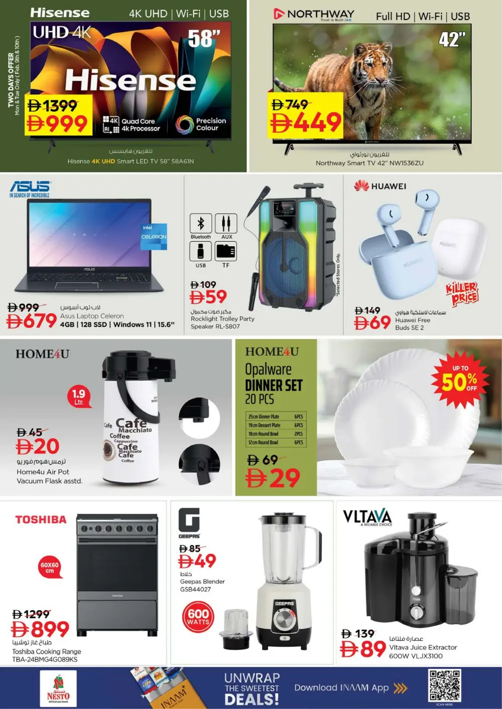 Big Deals on Tech, Fresh Food & Groceries!