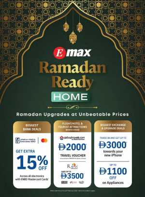 Ramadan Mega Deals! Save up to AED 3000 on iPhones & Tech In Emax Electronics Dubai,Abu Dhabi,Sharjah / Ajman,Al Ain,Fujairah,Ras al Khaimah
