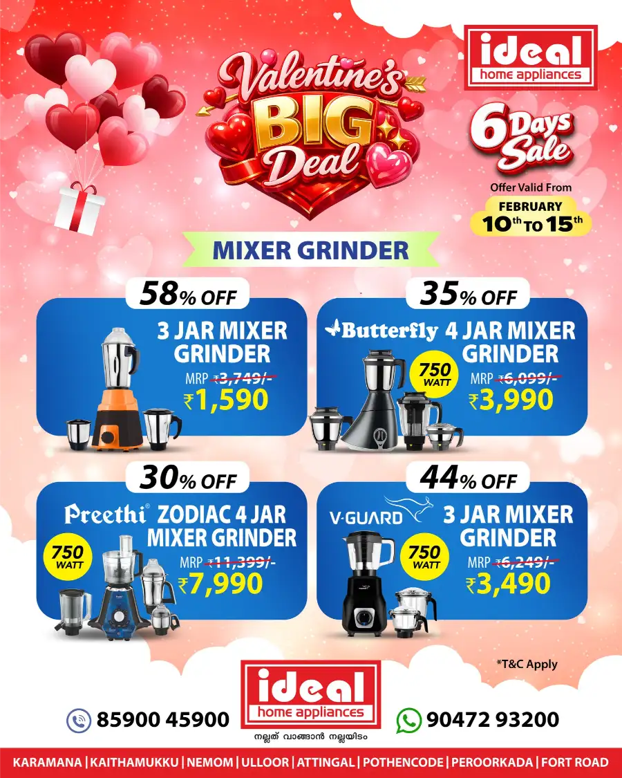Valentine's Big Deal Sale – Up to 60% Off