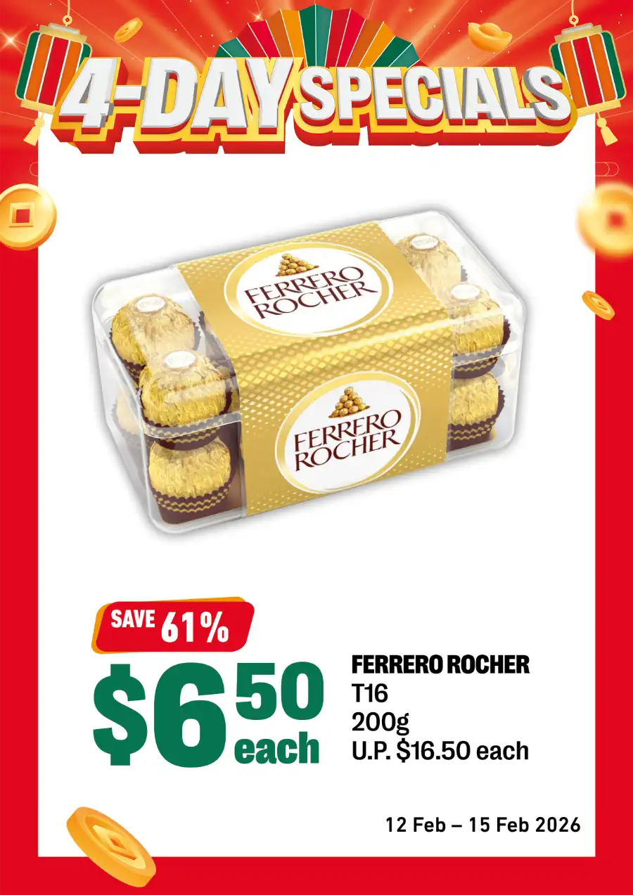 Ferrero Rocher & New Moon Essence 4-Day Special