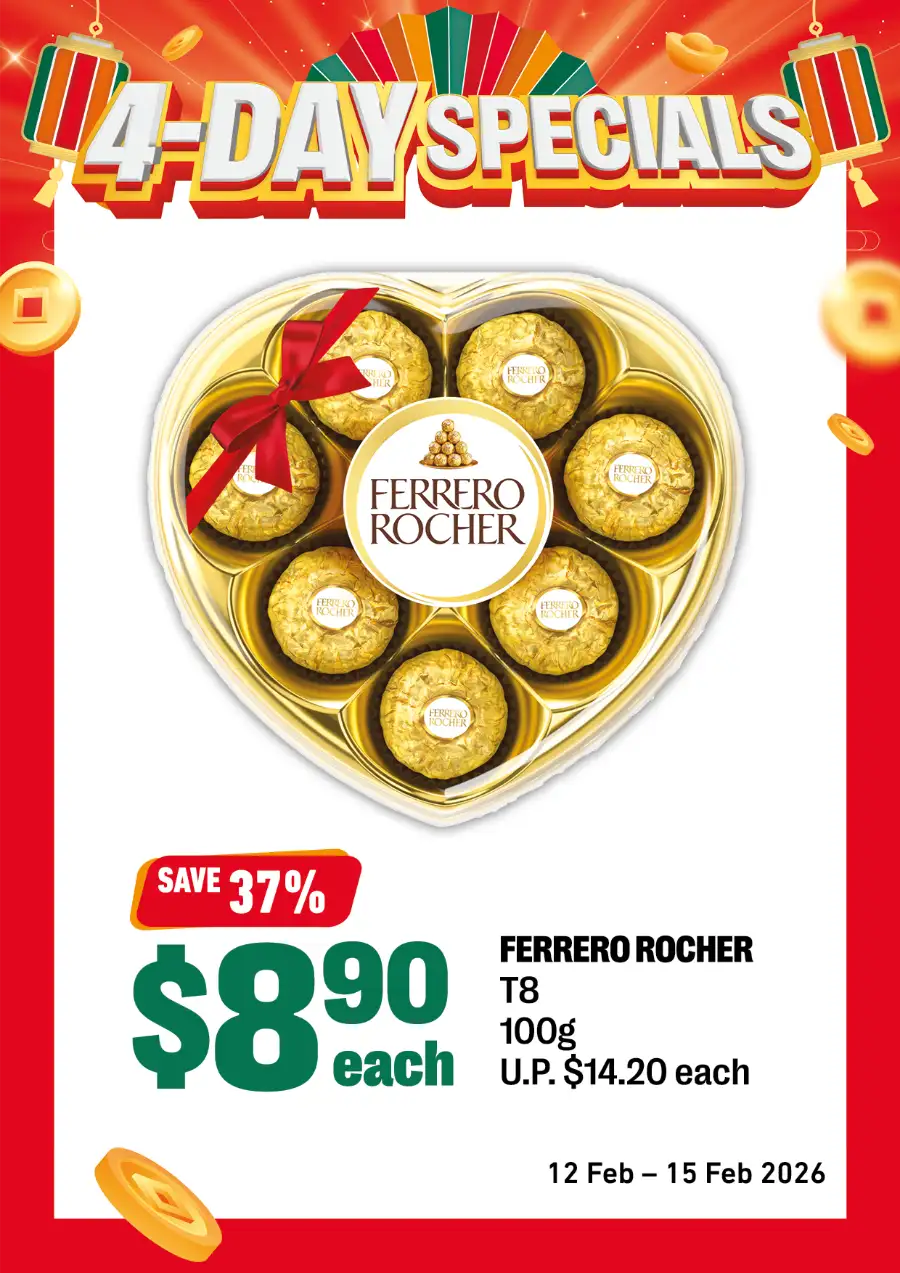 Ferrero Rocher & New Moon Essence 4-Day Special