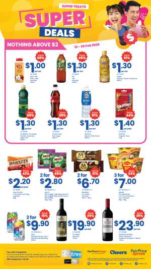 Super Deals – Snacks & Drinks from $1.00 In Cheers Singapore
